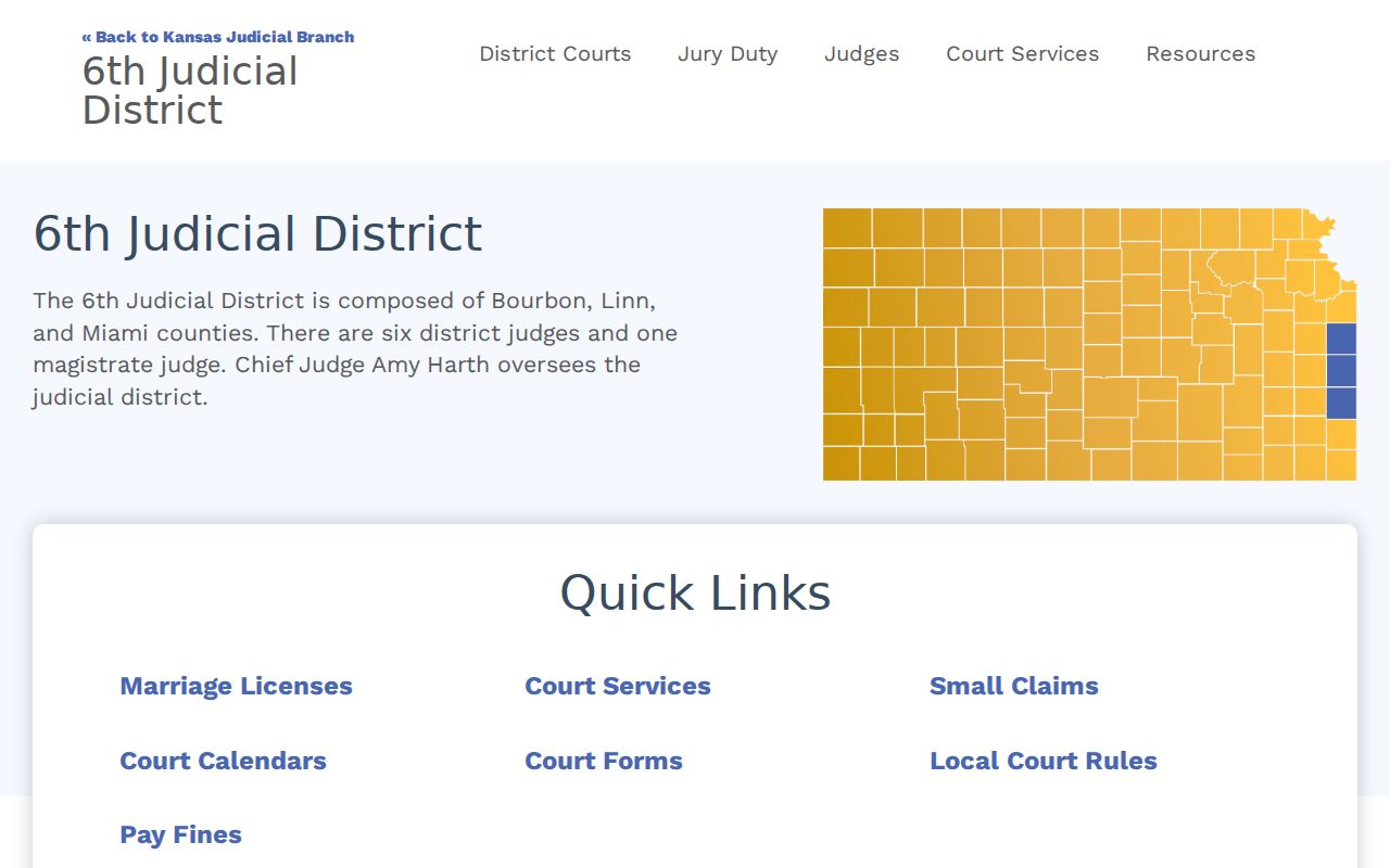 Kansas district court records guidance describing courthouse terminal access