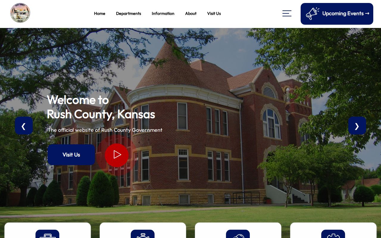 Rush County court docket government homepage
