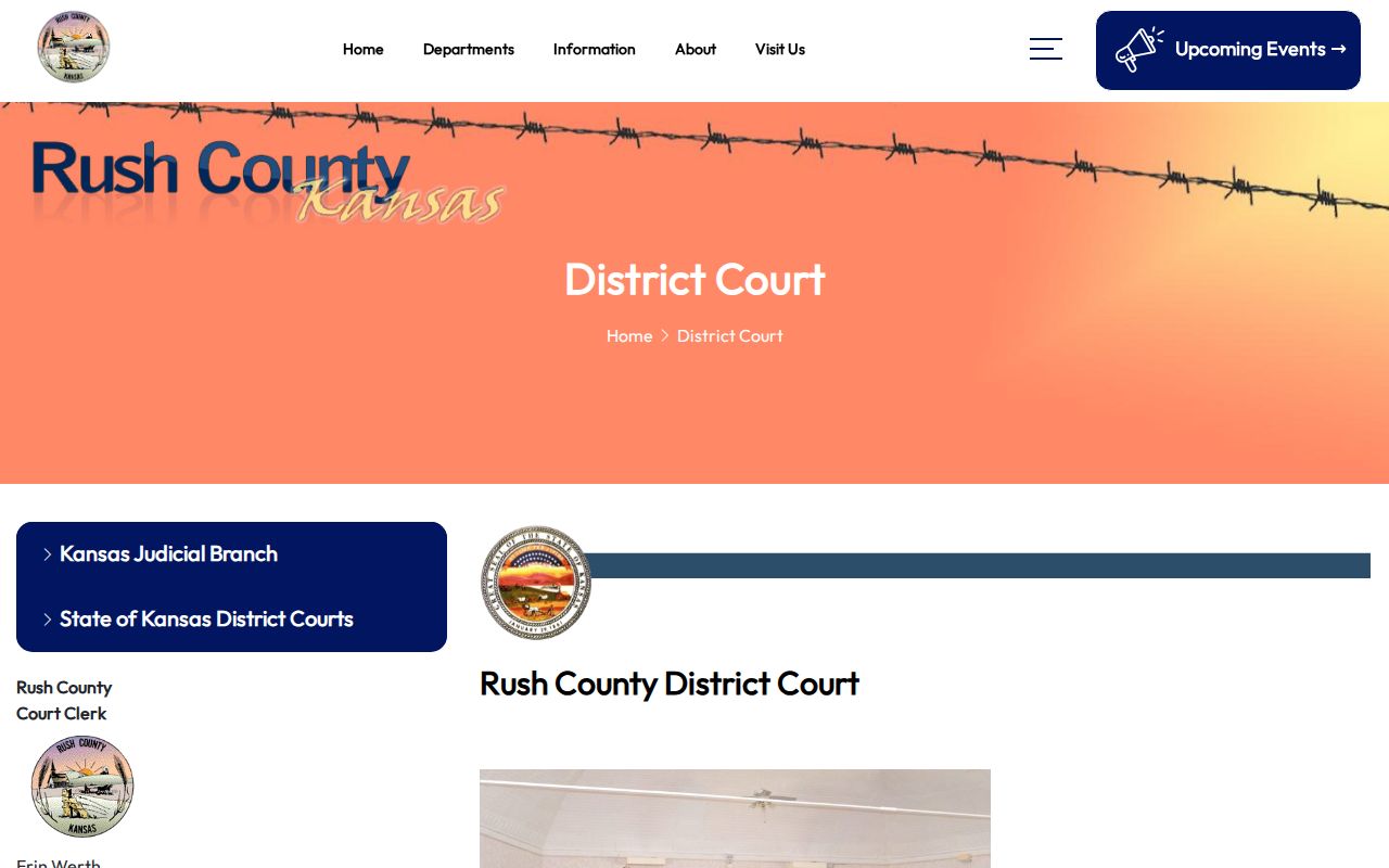 Rush County court docket district court contact page